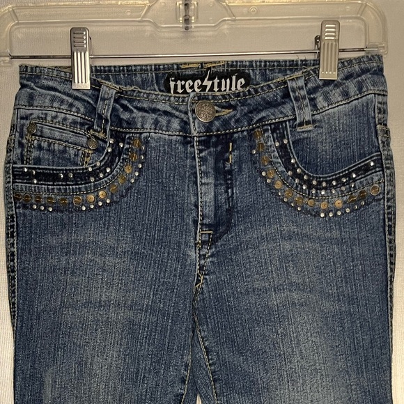 Freestyle Revolution Girls Denim Jeans Size 10 - Picture 5 of 5
